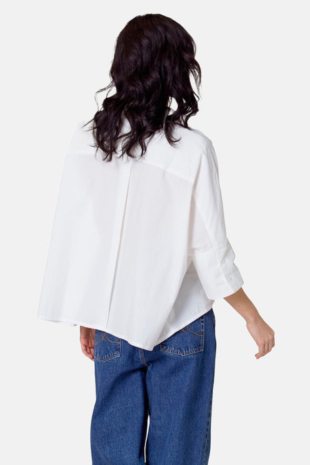 Chemise à manches longues - blanc