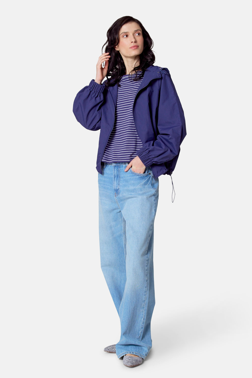 Top uni manche courte Bleu - Le Fabuleux Marcel de Bruxelles
