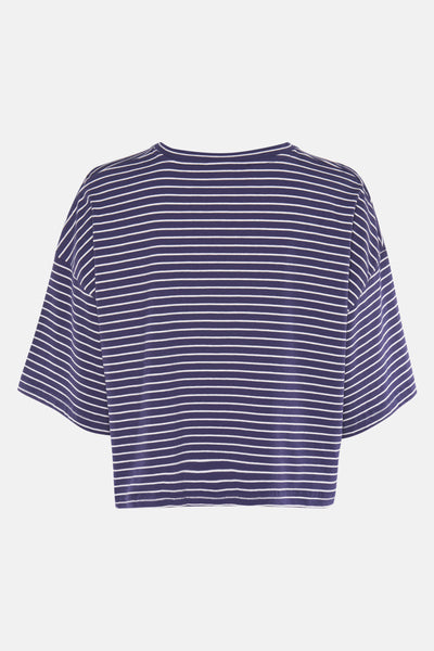 Top uni manche courte Bleu - Le Fabuleux Marcel de Bruxelles