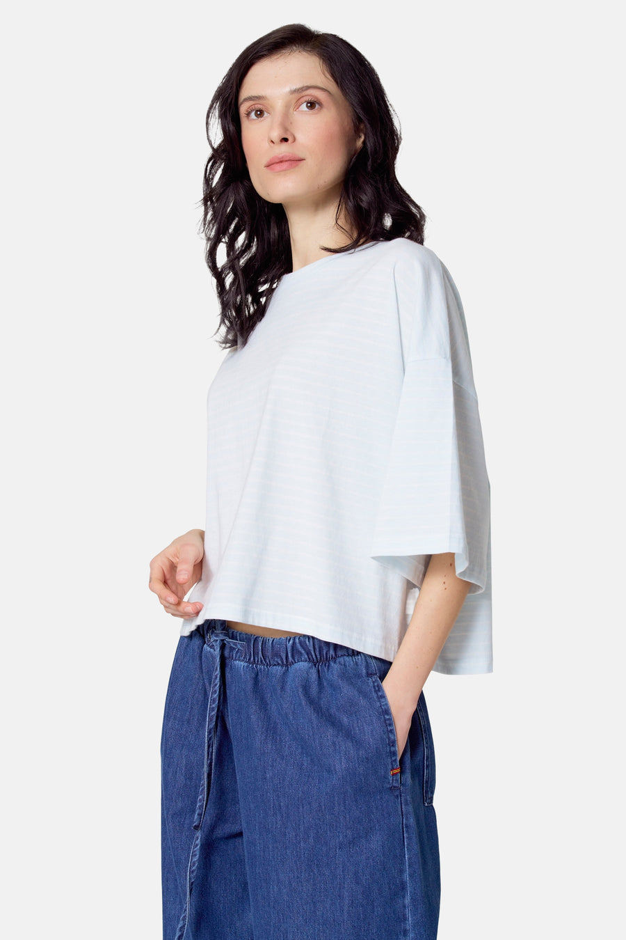 T-shirt à manches courtes - Bleu clair - Le Fabuleux Marcel de Bruxelles