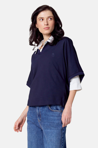 Polo à manches courtes - bleu - Le Fabuleux Marcel de Bruxelles