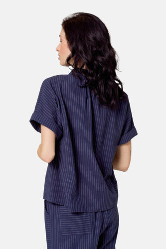 Chemise à manches courtes - bleu