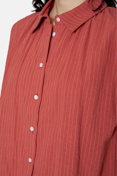 Chemise à manches courtes - rouge