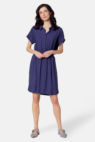 Robe à manches courtes - bleu