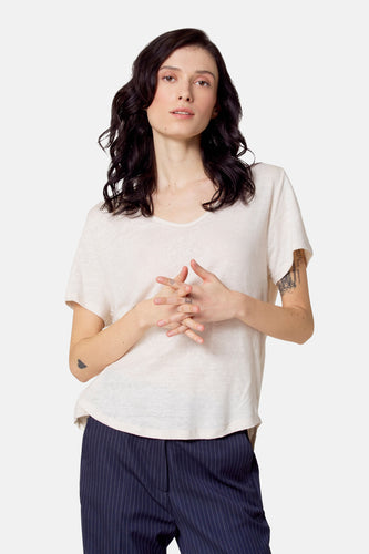 T-shirt à manches courtes - beige