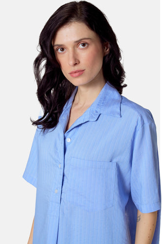 Robe à manches courtes - bleu - Le Fabuleux Marcel de Bruxelles