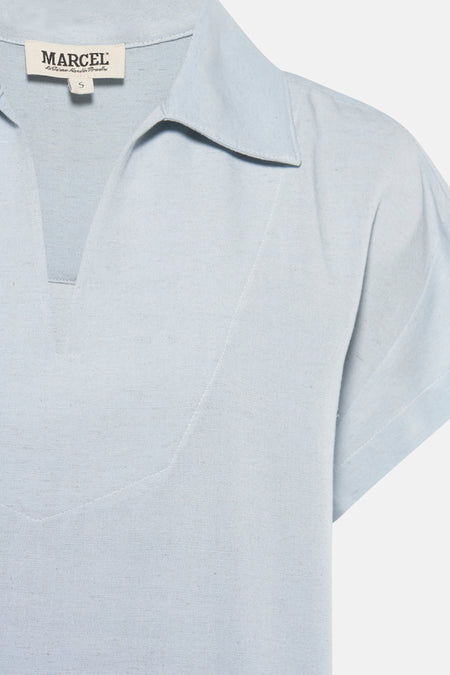 Robes manches courtes Bleu - Le Fabuleux Marcel de Bruxelles