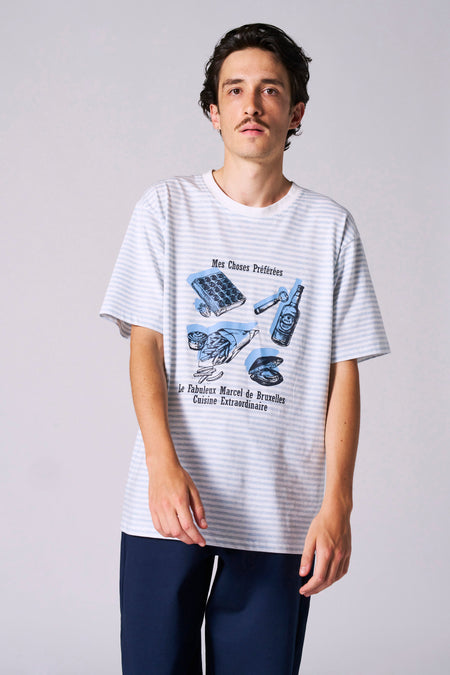 T-shirt (manches courtes) Bleu - Le Fabuleux Marcel de Bruxelles