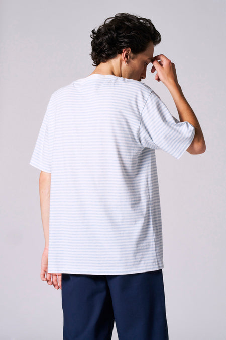 T-shirt (manches courtes) Bleu - Le Fabuleux Marcel de Bruxelles