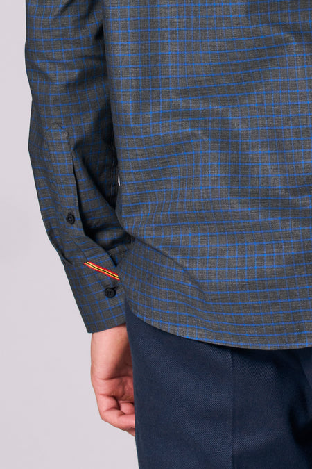 Chemise à manches longues - bleu
