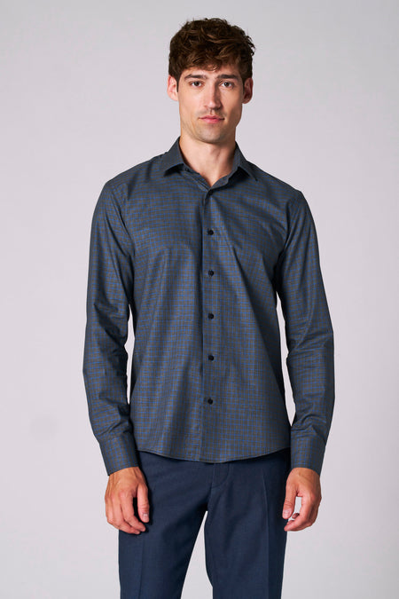 Chemise à manches longues - bleu