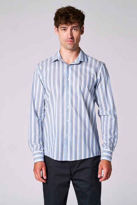 Chemise à manches longues - Bleu