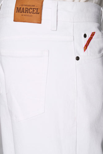 Jeans straight off white denim - Le Fabuleux Marcel de Bruxelles - Le Fabuleux Marcel de Bruxelles