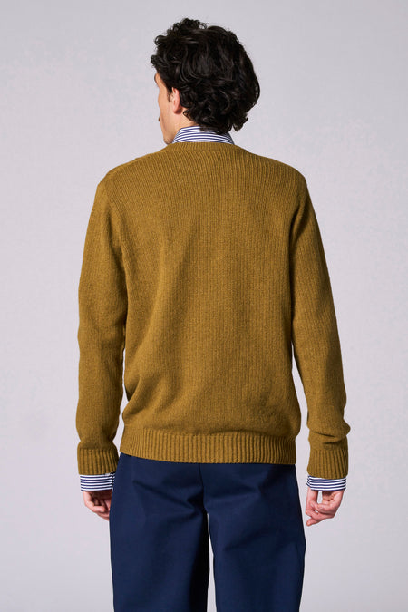 Pull à col rond - vert