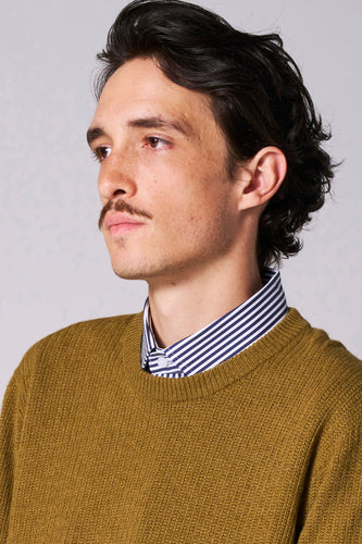 Pull à col rond - vert - Le Fabuleux Marcel de Bruxelles