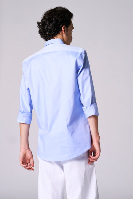 Chemise à manches longues - bleu