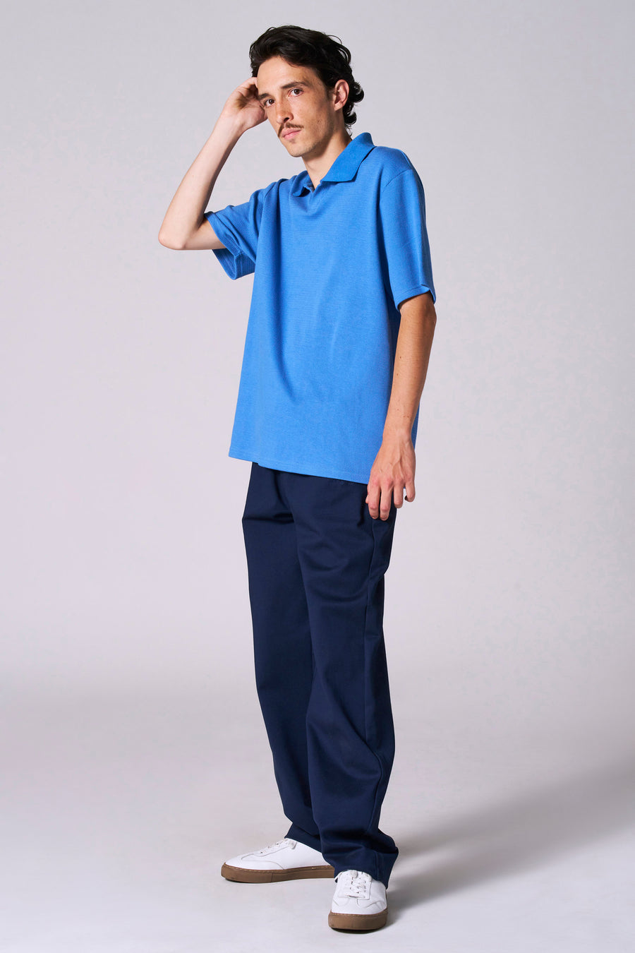 Polo à manches courtes - bleu - Le Fabuleux Marcel de Bruxelles