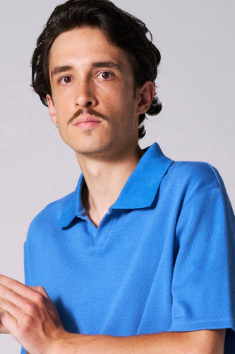 Polo à manches courtes - bleu - Le Fabuleux Marcel de Bruxelles