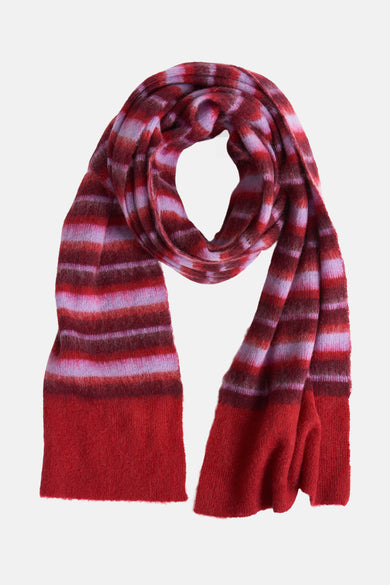 Écharpe d'hiver multicolore de Le Fabuleux Marcel de Bruxelles, avec un motif rayé et une douce texture.