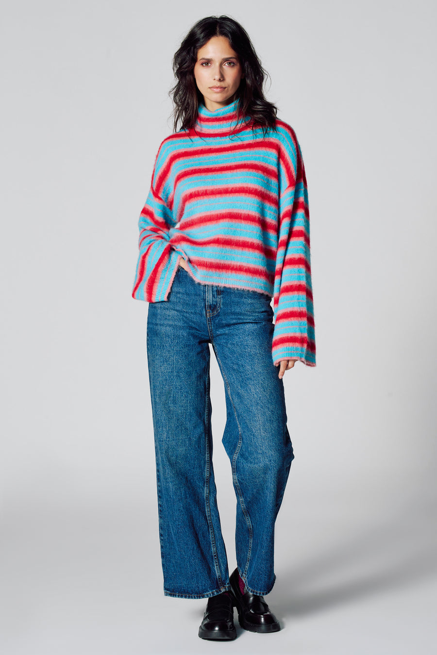 Pull à col roulé - multicolore - Le Fabuleux Marcel de Bruxelles