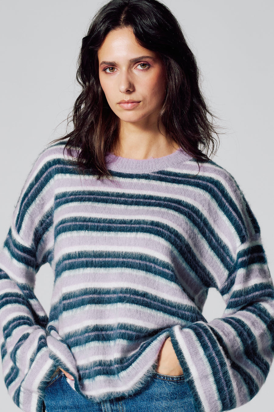 Pull à col rond - multicolore - Le Fabuleux Marcel de Bruxelles