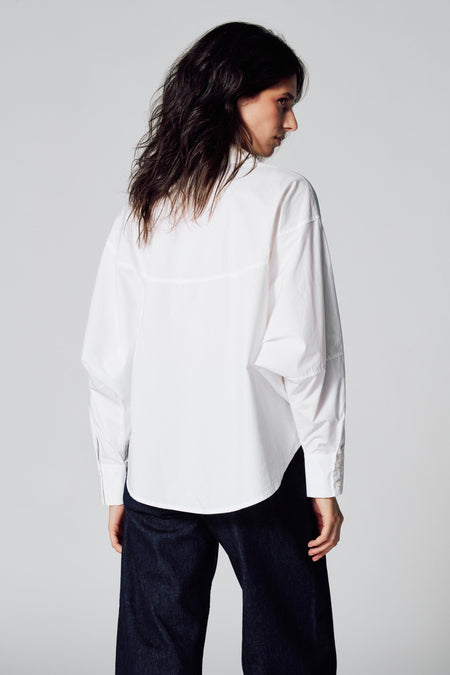 Chemise à manches longues - blanc