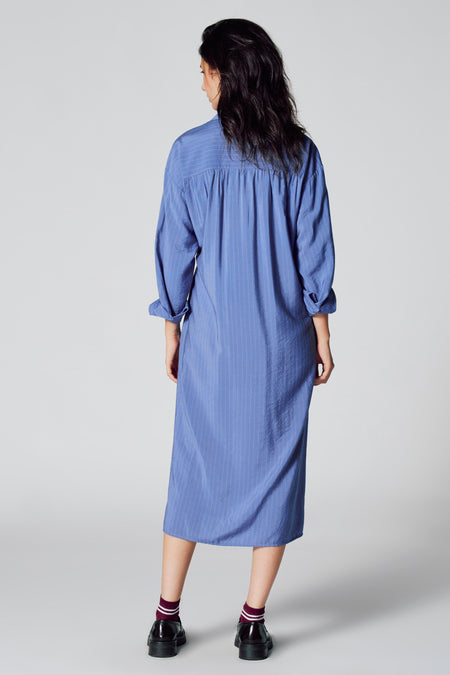 Robe à manches longues - Bleu