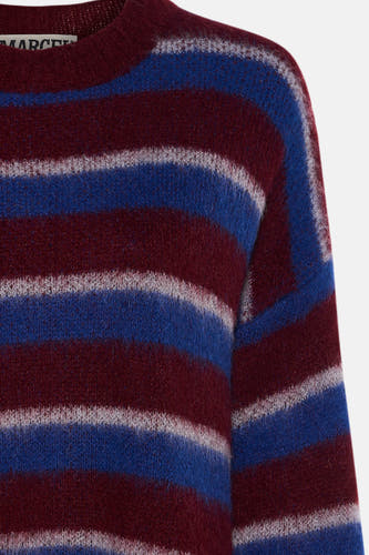 Sweat-shirt multicolore avec col rond de Le Fabuleux Marcel de Bruxelles, avec des rayures horizontales et une douce texture.