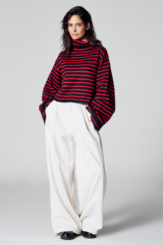 Pull à col roulé - multicolore