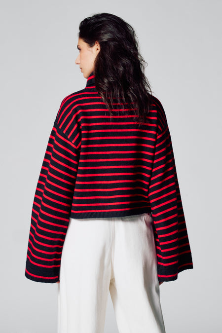 Pull col roulé Multicolore - Le Fabuleux Marcel de Bruxelles