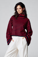 Pull à col roulé - multicolore