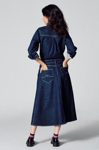 Robe à manches longues - dark blue denim - Le Fabuleux Marcel de Bruxelles
