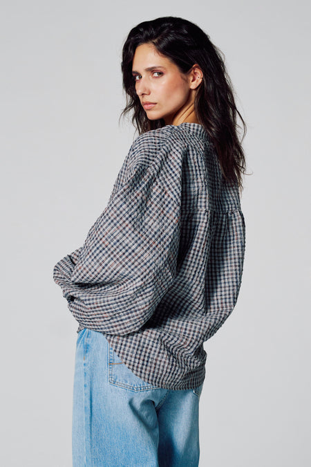 Blouse à manches longues - Multicolore