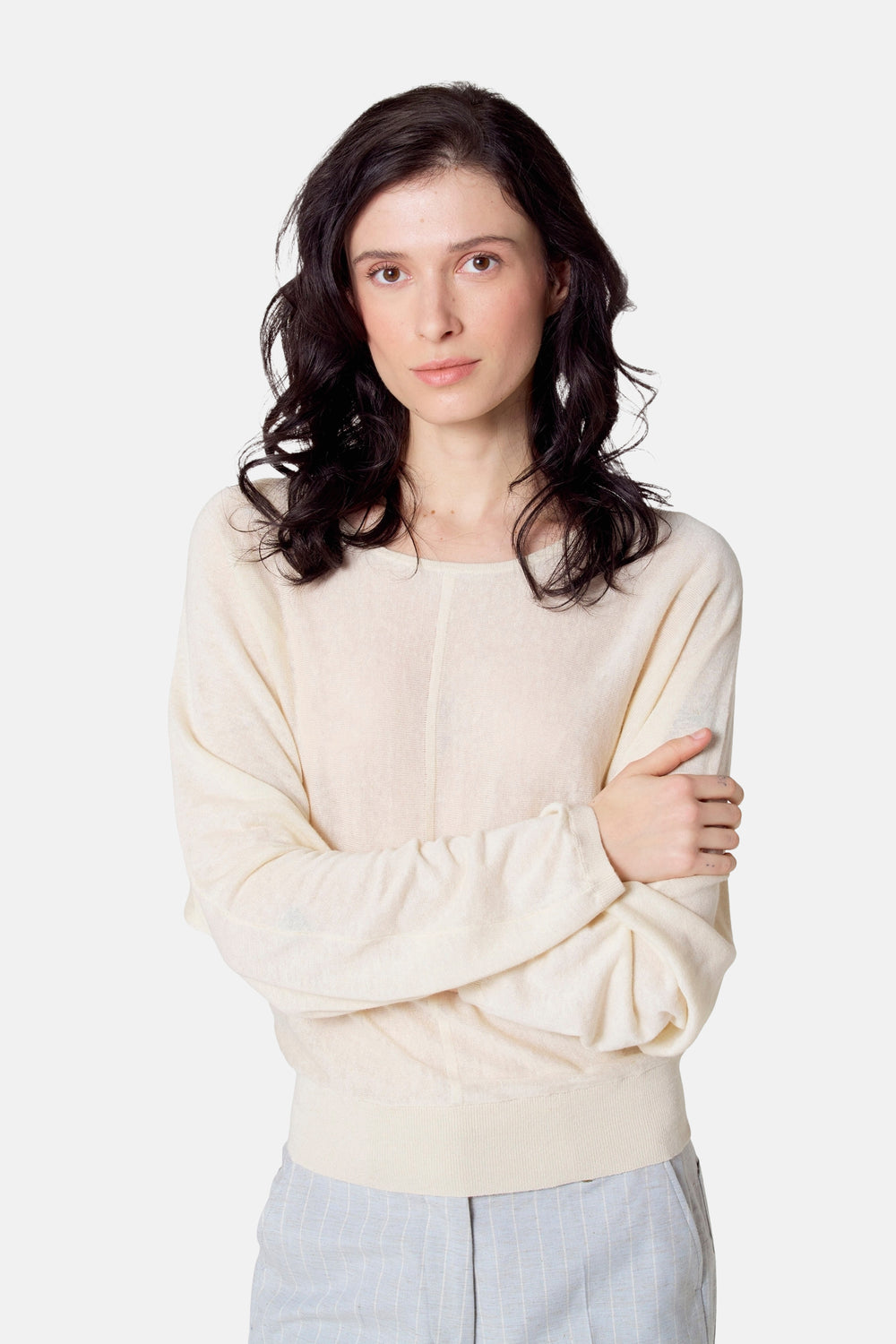 Pull col O Écru - Le Fabuleux Marcel de Bruxelles