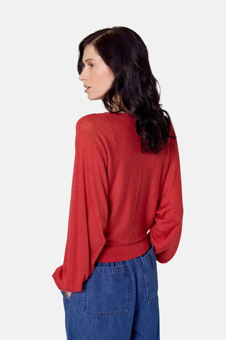 Pull col O Rouge - Le Fabuleux Marcel de Bruxelles