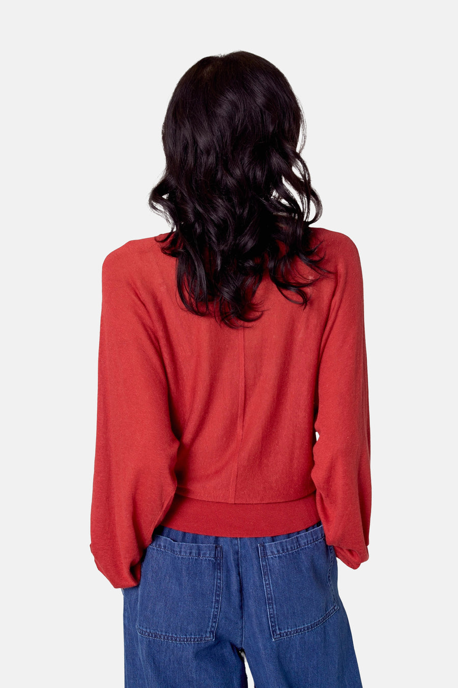 Pull à col rond - rouge - Le Fabuleux Marcel de Bruxelles