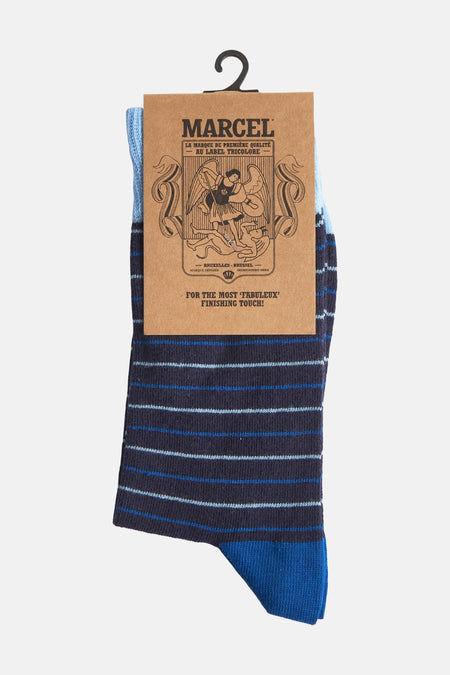 Chaussettes Bleu - Le Fabuleux Marcel de Bruxelles
