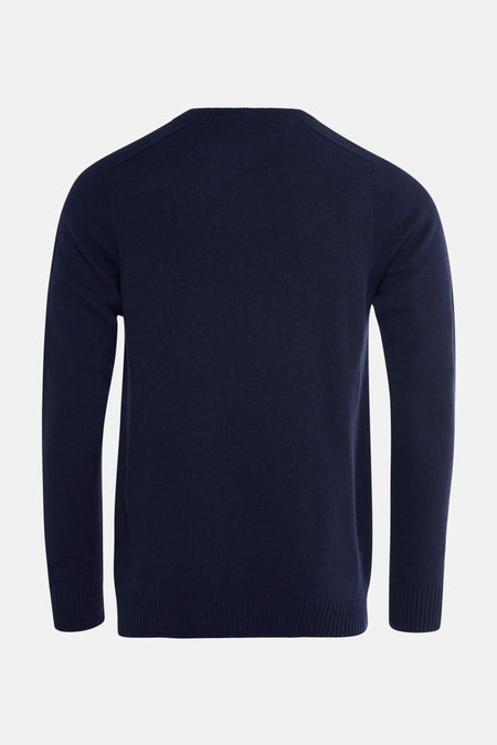 Pull à col rond - bleu