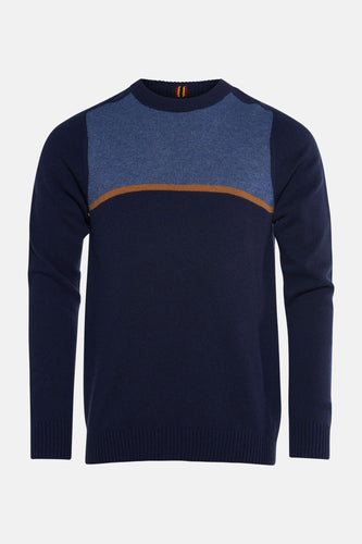 Pull à col rond - bleu - Le Fabuleux Marcel de Bruxelles