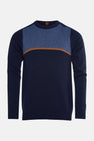Pull à col rond - bleu