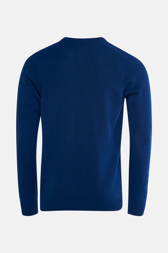 Pull à col rond - bleu