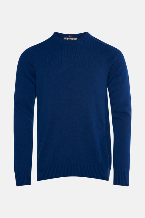 Pull à col rond - bleu