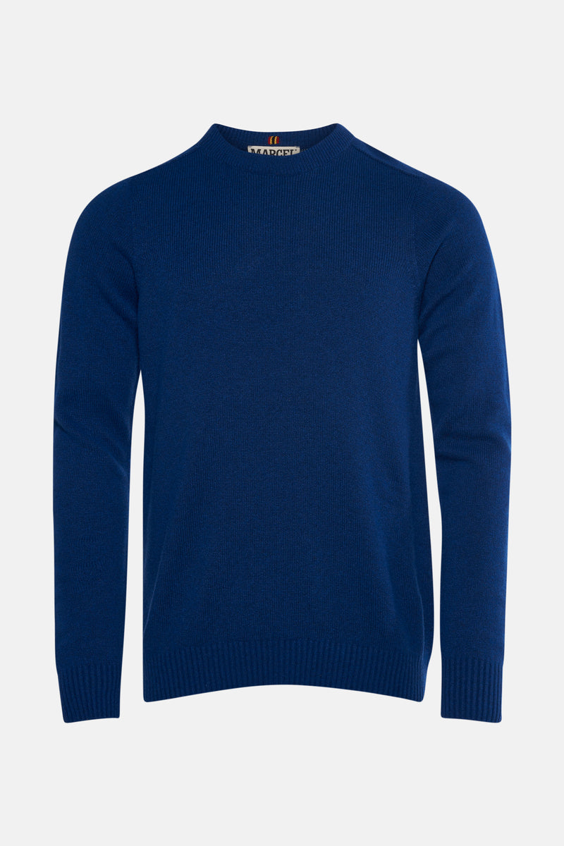 Pull à col rond - bleu