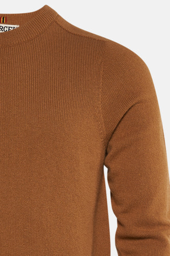 Pull à col rond - beige - Le Fabuleux Marcel de Bruxelles