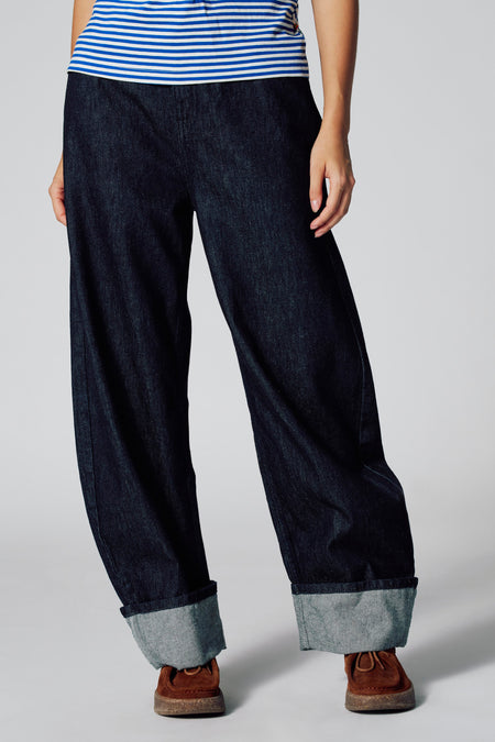 Jeans coupe spécial Dark blue denim - Le Fabuleux Marcel de Bruxelles