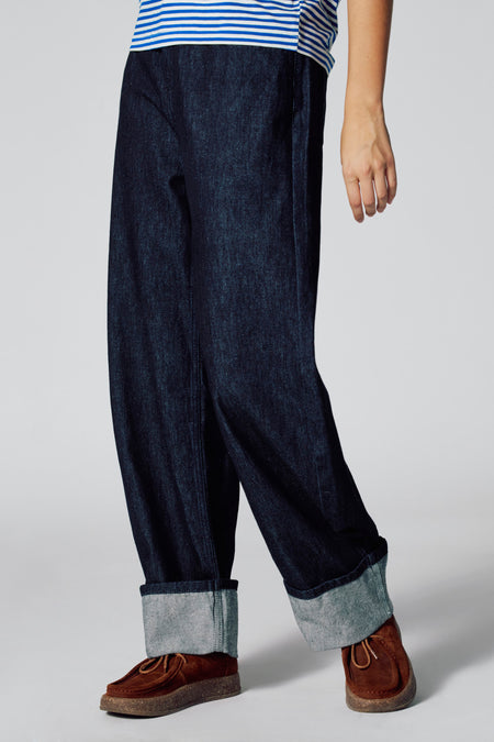 Jeans coupe spécial Dark blue denim - Le Fabuleux Marcel de Bruxelles