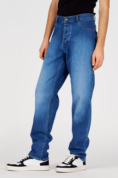 Le Jean Straight - mid blue denim