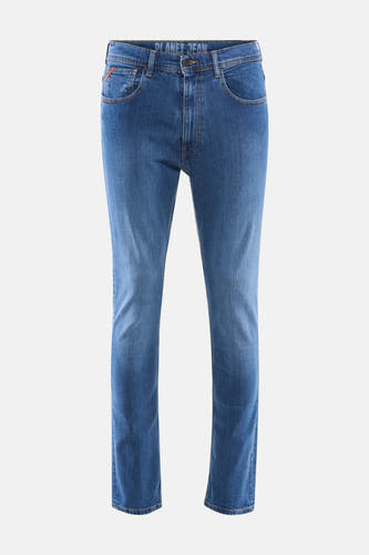 Jean slim fit bleu de Le Fabuleux Marcel de Bruxelles dans un délavage denim classique.