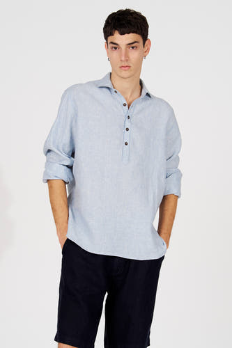 Chemise (manches longues) bleu - Le Fabuleux Marcel de Bruxelles