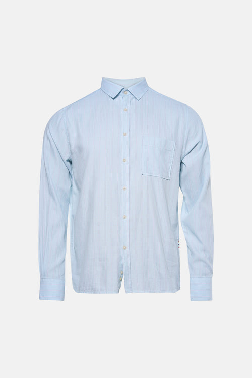 Chemise à manches longues - bleu